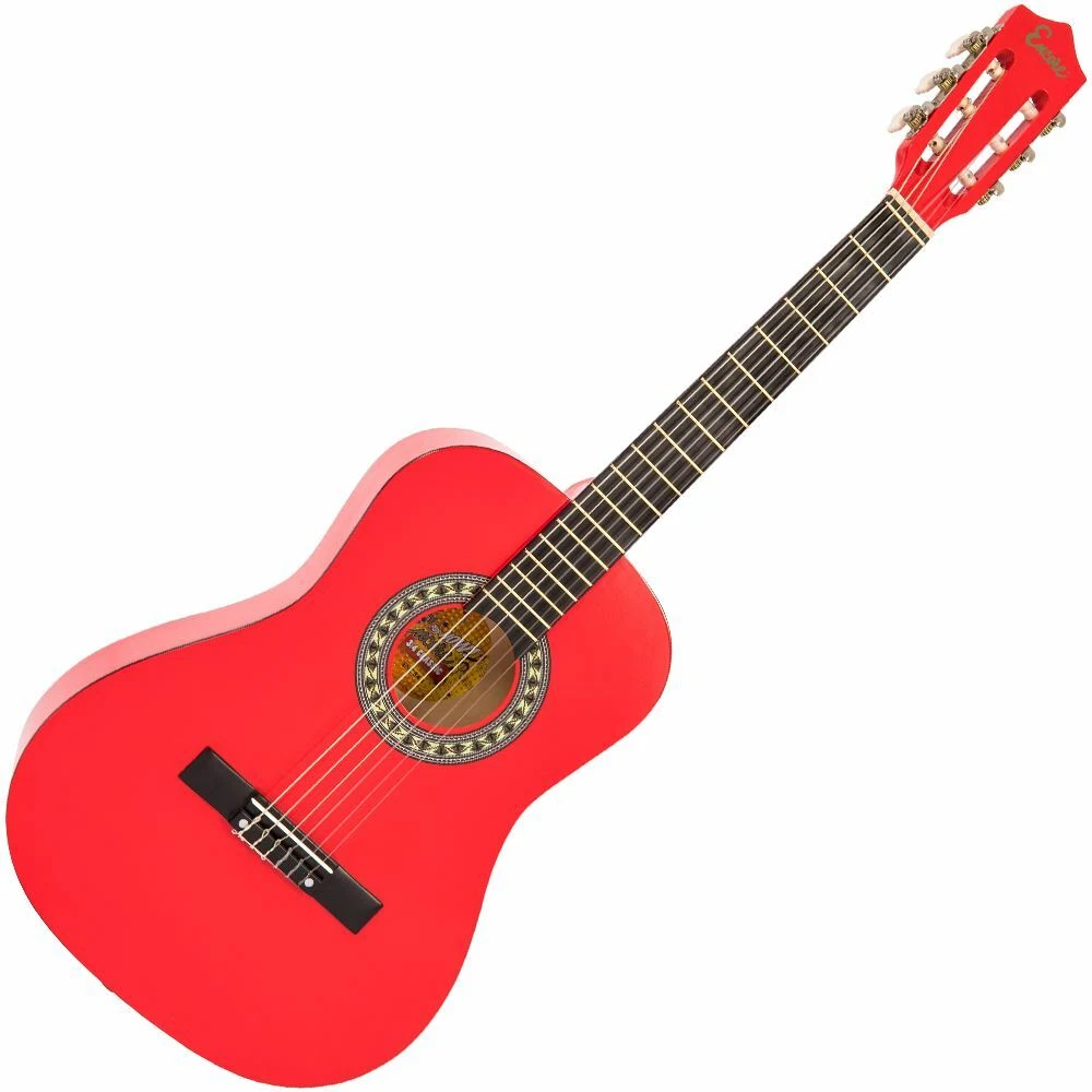 Encore 3 4 Size Classic Guitar Pack Red eBay
