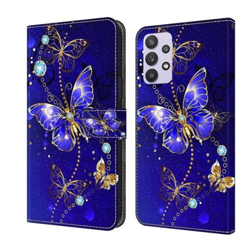Butterfly Flower Card Wallet Stand Phone Case For Samsung A3 A5 A7 A8 S6 S7 - Picture 32 of 32