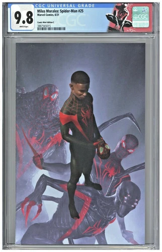 Miles Morales Spider-Man 25 CGC 9.8 Comic Mint Edition C Rahzzah Virgin Cover 