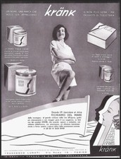 PUBBLICITA' 1934 KRANK PRODOTTI BELLEZZA TOELETTE PROFUMO CIPRIA  LUNATI PARMA