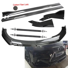 Carbon Fiber Front Bumper Lip Spoiler For Lexus RX350 RX350L Side Skirt Body Kit