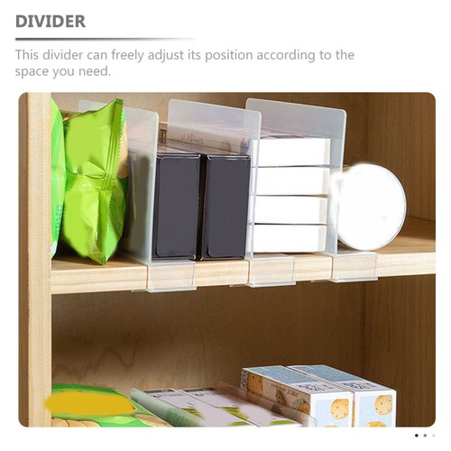 2pcs Trasparente Libreria Divisore Cucina Frigorifero Separatori per Desktop - Foto 10 di 12