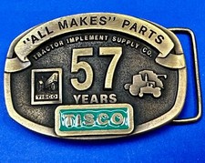 57 Years TISCO Tractor Implement Supply company NOS Belt Buckle by Speccast