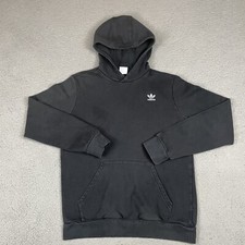 Adidas Sweatshirt Youth XL Black Hoodie Pullover Boys 15/16 Embroidered Logo
