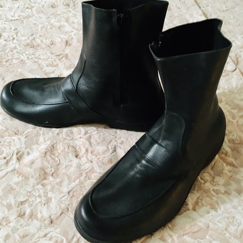 TOTES RUBBER BOOT OVERSHOE (M) Galoshes Waterproof Zips & Damyuan Walking Shoe - Picture 3 of 10