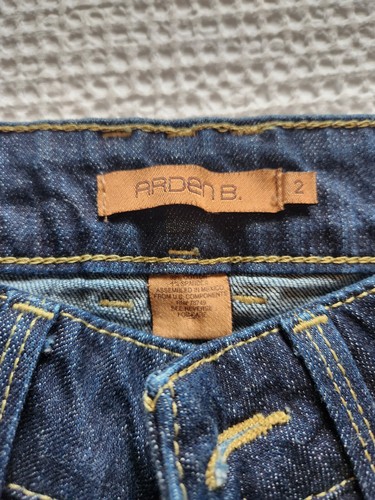 Arden B Dark Blue Denim Jeans Capri Pants Stretch Womens Size 2 - Picture 4 of 11