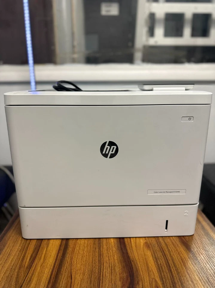 HP Color LaserJet Managed E55040DN 40ppm Laser Printer Duplex with Toner Tested - Image 2 of 4