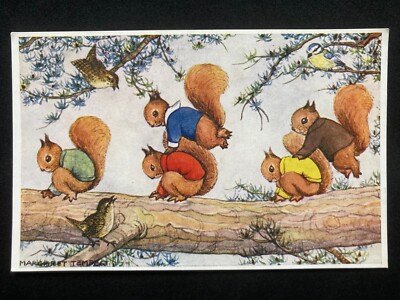 Leap Frog von Margaret Tempest Vintage Medici Society Postkarte D18
