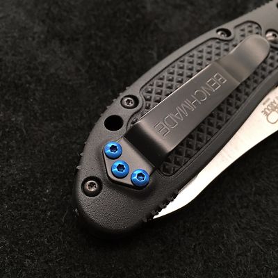 Blue Torx Titanium Clip Screws (No Knife ) for Benchmade Griptilian  (3 Screws)