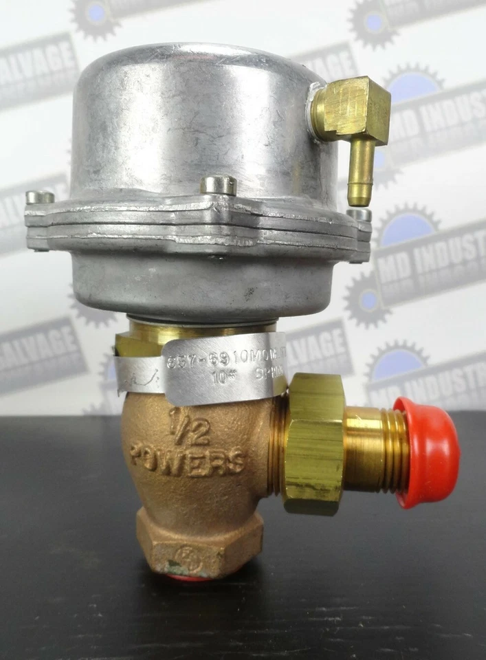 CONTROL DE POTENCIA - 657-6910 Modelo 1R7RS VÁLVULA RADIADOR 1/2" - ANG, 10 Muelles (NUEVO) Foto 3 de 4