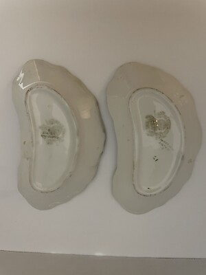Antique W H Grindley & Company England 2 Bone Dishes No 2 #68499
