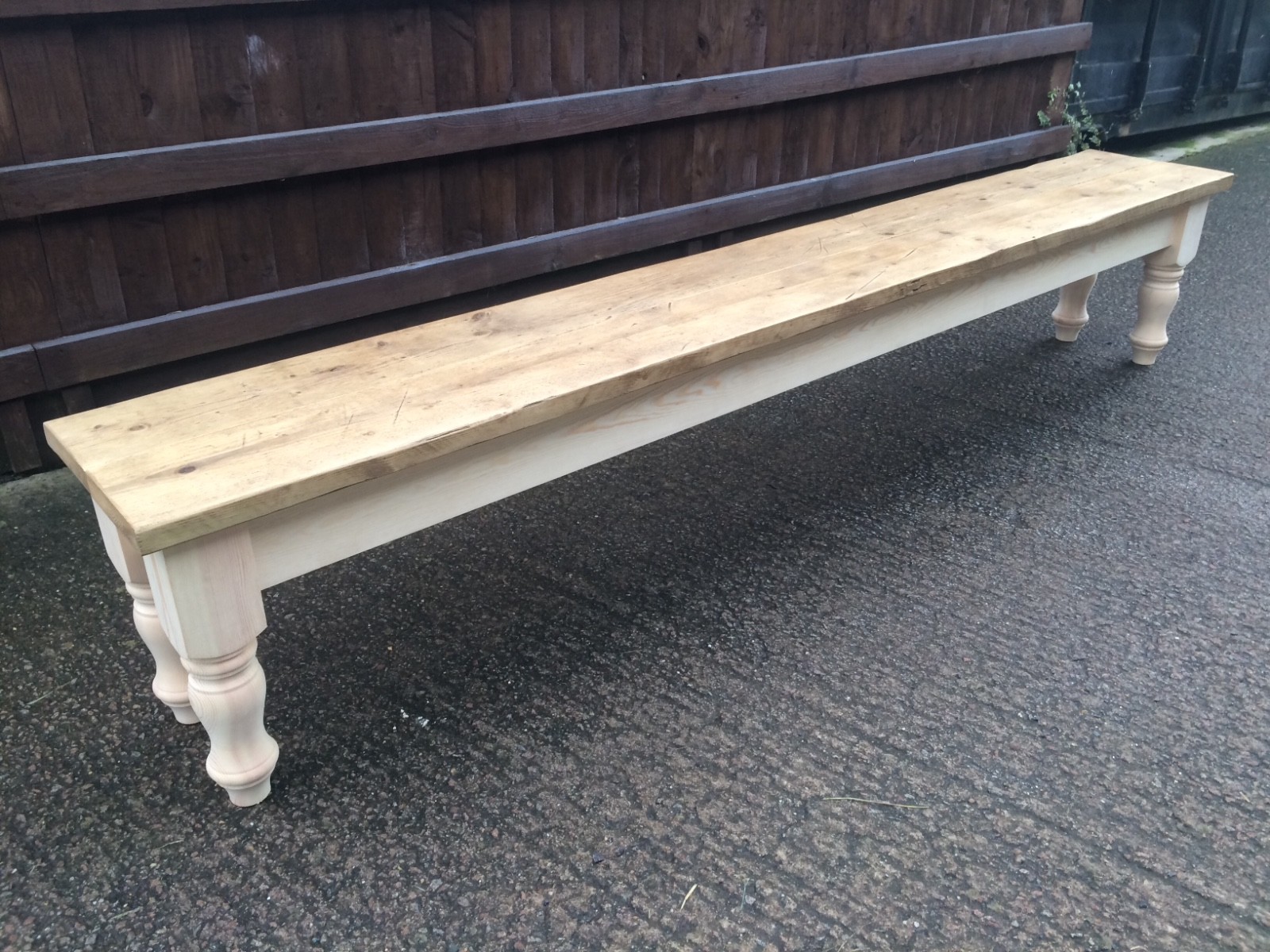 6ft Dining Bench Handcrafted Solid Pine Kitchen Bench Bespoke
