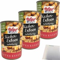 Hofgut Kichererbsen Tafelfertig 3Er Pack 3X400G Dose Usy Block
