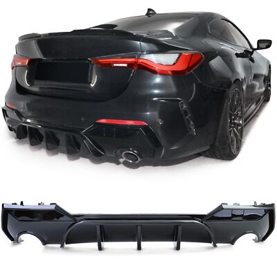 Heckdiffusor Diffusor Für BMW 4er G22 G23 420 430 20- mit M-Paket SCHWARZ GLANZ