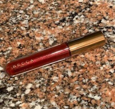 Becca Volcano Goddess Glow Lipgloss Ruby Fire 3-D Effect Gloss Lipstick Plumper