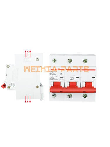 ONE Delixi DZ47-125 DZ47125 3P 80A 100A 125A Air-Switch Circuit Breaker New - Picture 9 of 9