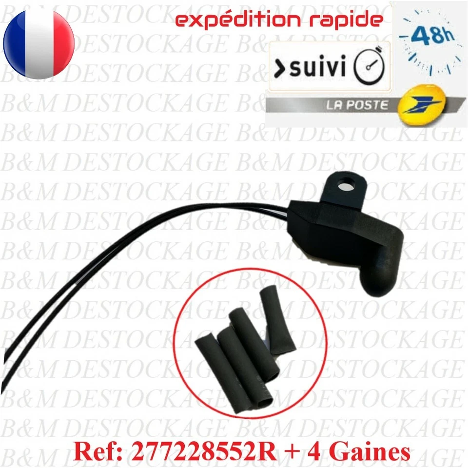 Capteur / Sonde température Air Extérieur 277228552R Comp Renault + gaines - Photo 1/4