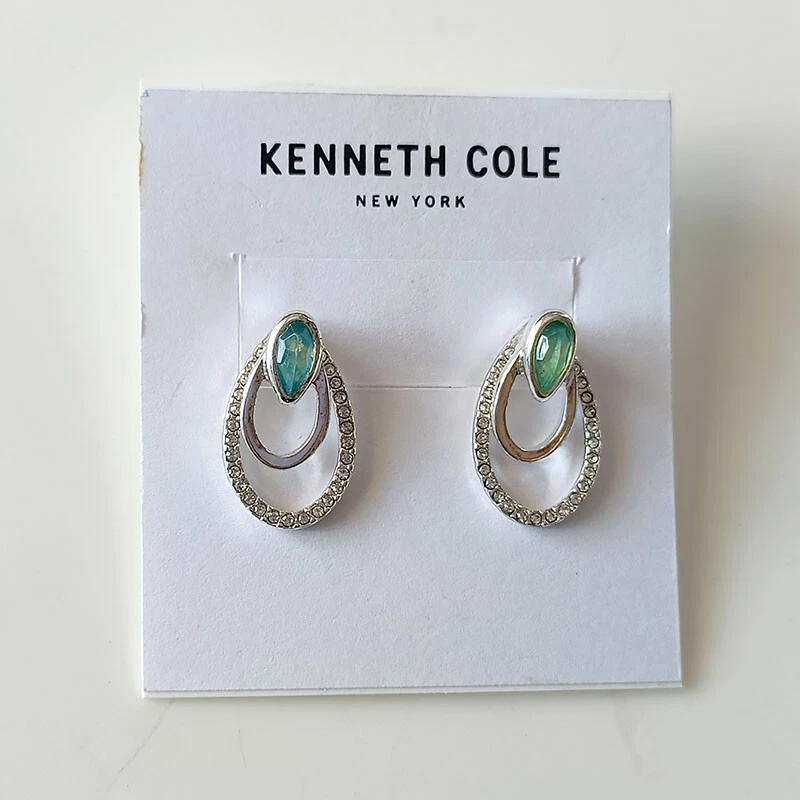 New 3Pairs Kenneth Cole Stud Earrings Jacket Gift Vintage Women Party Jewelry - Image 4 of 4