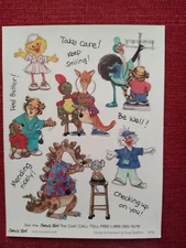 SUZY'S ZOO "FEEL BETTER" STICKER SHEET #9736