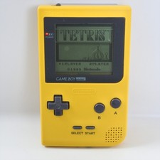 JUNK Gameboy Pocket Console Yellow MGB-001 NObatterycover Nintendo MH18633093 gb