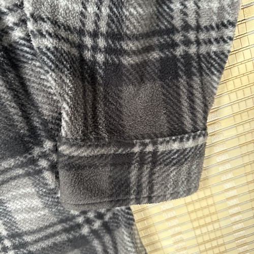 BILLABONG Fleece Hoodie Pullover Adult Plaid Gray Hooded Sweatshirt Men's 2XL - Picture 12 of 14