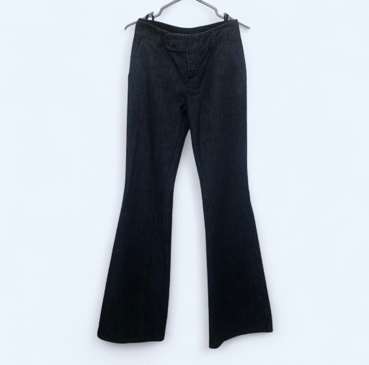 RARE Gucci 2002 Tom Ford Dark Flare High Waist Jeans 100% Cotton