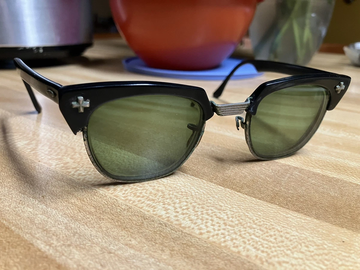 Bausch + Lomb Black Vintage Eyeglasses Safety Glasses for sale | eBay
