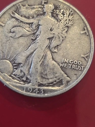 Authentic 1943 P UNITED STATES US Silver WALKING LIBERTY Half Dollar Coin EAGLE