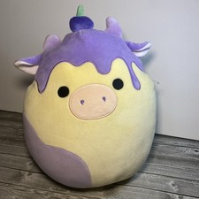 Squishmallow Benito the Blueberry Cheesecake Cow 11 inch, NEW w Tags