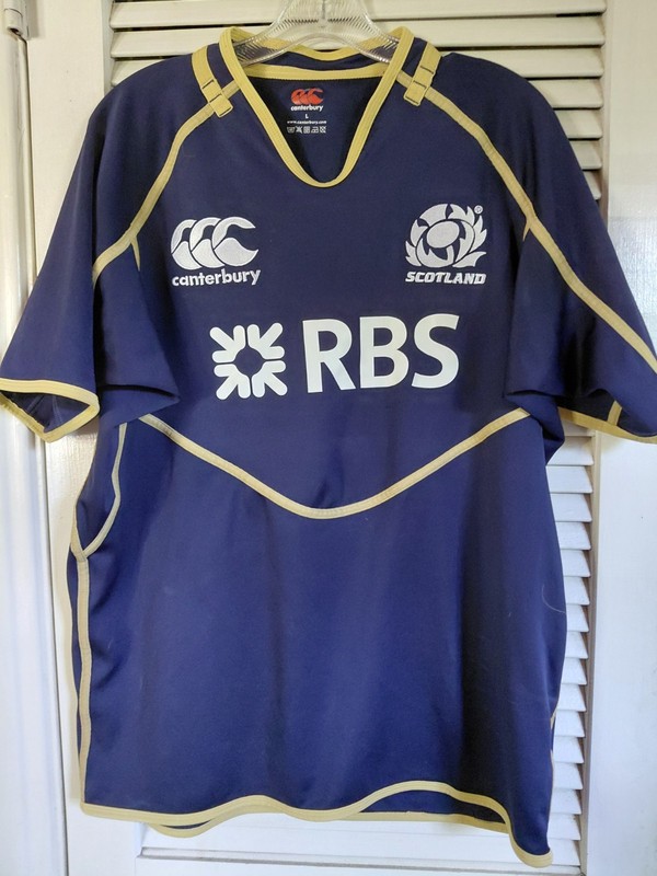 SCOTLAND RUGBY UNION 2011 2012 RUGBY SHIRT JERSEY CANTERBURY ORIGINAL LARGE
