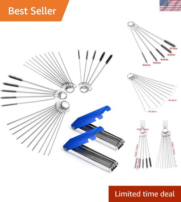 #ad Nylon amp; Stainless Steel Carburetor Cleaner Kit: 4 Sets for Precision Cleaning $17.99