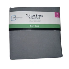 Mainstays Cotton Blend  Sheets Soft Full Size Four Piece Set  NEW