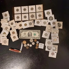 estate junk drawer Coins more