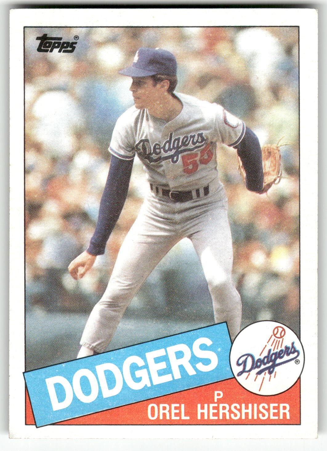 1985 Topps #493 Orel Hershiser Rookie RC *002