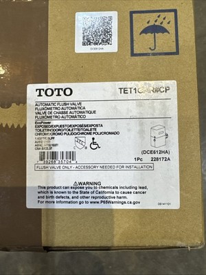TOTO Automatic Flush Valve EcoPower Exposed Toilet Chrome TET1GAR#CP