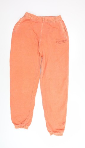 Superdry orangefarbene Damen-Jogginghose Größe 8 – Freizeit-Sportbekleidung