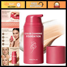 Color Changing Liquid Foundation - Skin Tone Adapting Makeup for Women, Flawless