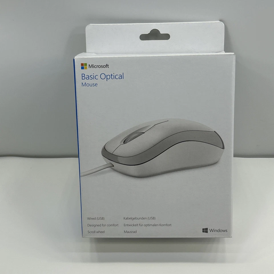 Microsoft Basic Optical Mouse - White (Business Packaging) Model No: 4YH-00008 - Image 2 of 4