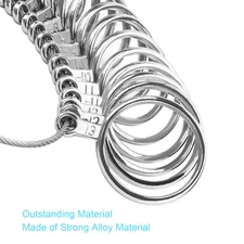 Ring Sizer Measuring Tool, 27 PCS Ring Measurement Tool, US Ring Size 0-13 wi...