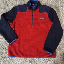 Vineyard Vines Pullover Mens Medium Fleece Quarter Zip Outdoors Sweater