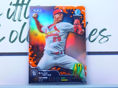 Alex Reyes 2019 Bowman #BTP-42 Orange Refractors Cardinals #/25