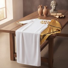 Luxurious Greek God Toga Costume for Men - Perfect for Halloween and Cosplay