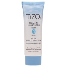 TIZO 3 Primer/Sunscreen Tinted SPF 40 Facial Mineral Sunscreen 1.75 oz