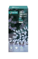 Image of 200 White LED Christmas Lights Premier Multi Action Battery Operated With Timer