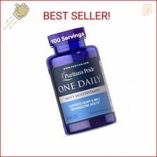 Puritan's Pride One Daily Men's Multivitamin, Dietary Supplement to Support Hear