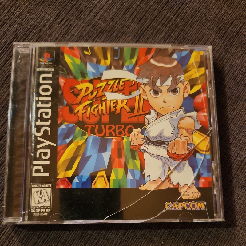 Super Puzzle Fighter II Turbo (PlayStation 1, 1997) NO GAME