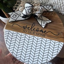 Welcome Stencils for Painting on Wood Welcome Stencil for Wood Sign 12" Reusa...