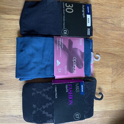 M&S Tights Size: MEDIUM Pack of 3