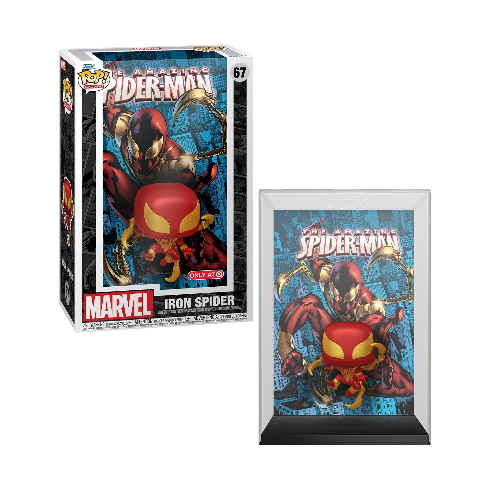 Funko Iron Spider Marvel Cómic Cubierta #67 Figura EXCLUSIVA (PRE-ORDEN)