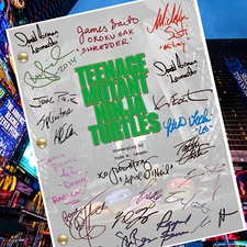 Teenage Mutant Ninja Turtles 1990 Autograph Signed Script Reprints Movie Script